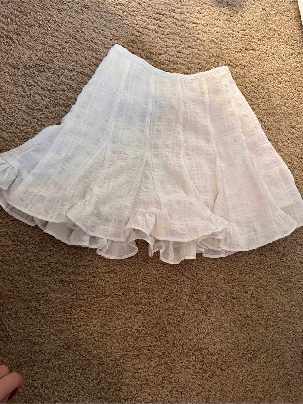 altard state white flowy skort